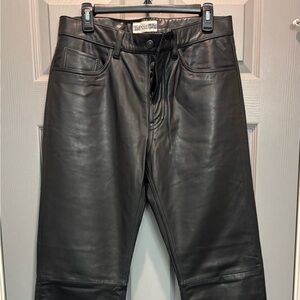 Vintage Gap Genuine leather pants 32x34